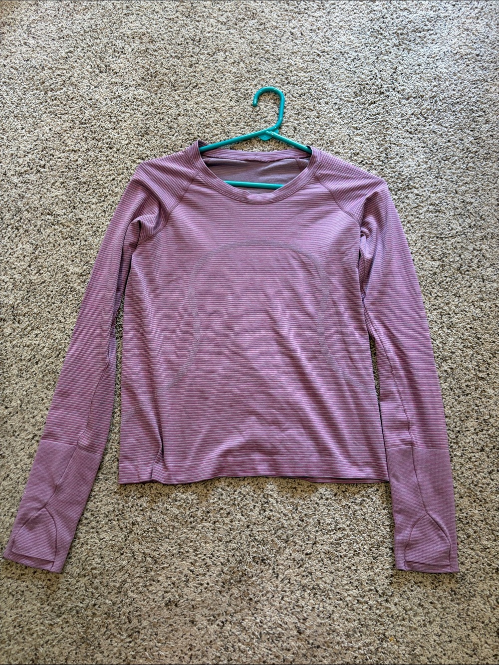 lululemon athletica Long Sleeve Crew in Mauve Pink